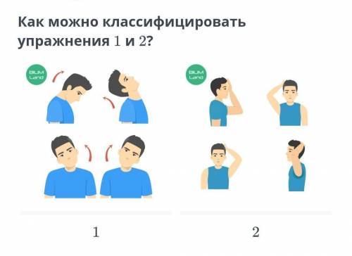 Упражнения 1 и 2 – для развития гибкости мышц шеи упражнения 1 – для укрепления мышц шеи, упражнения