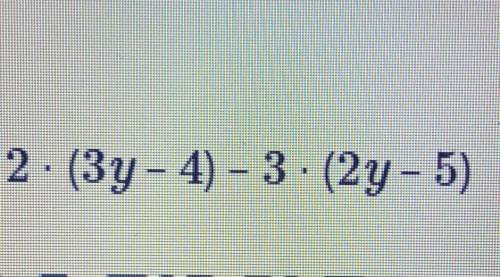 Упрости выражение:2. (3y - 4) – 3 : (2y - 5)Верных ответов: 2​