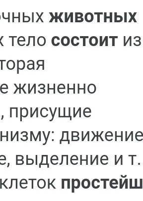 Простейшие – животные, состоят из клетки, имеют одно или ядер. Питаются простейшие органическими