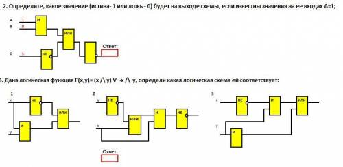с решением информатики: Логические схемы ЭВМ