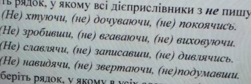 Виберіть рядок, у якому всі дієприкметники з не пишутьчя разом​