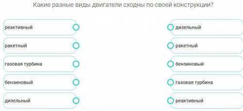 Какие разные виды двигатели сходны по своей конструкции?