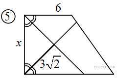 На рисунке изображена трапеция. Определите неизвестные элементы очень надо.