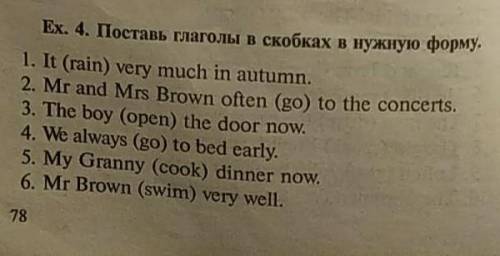 поставить глаголы в скобках в нужную форму​