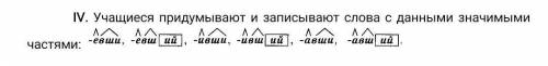 КЛАСС придумать слова с данными значемыми частями:​