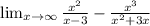 \lim_{x \to \infty} \frac{x^{2} }{x-3}-\frac{x^{3}}{x^{2}+3x}