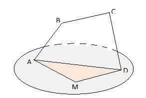 1. Четырехугольник ABCD и треугольник ADM не лежат в одной плоскости. По какой прямой пересекаются п