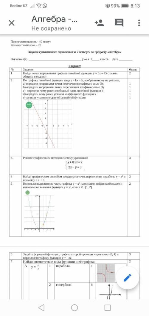 дай ответ на соч по алгебре