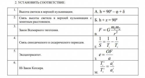 решить по Астрономии вопрос