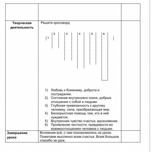 Решите кроссворд 1) любовь к ближнему, доброта и сострадание​