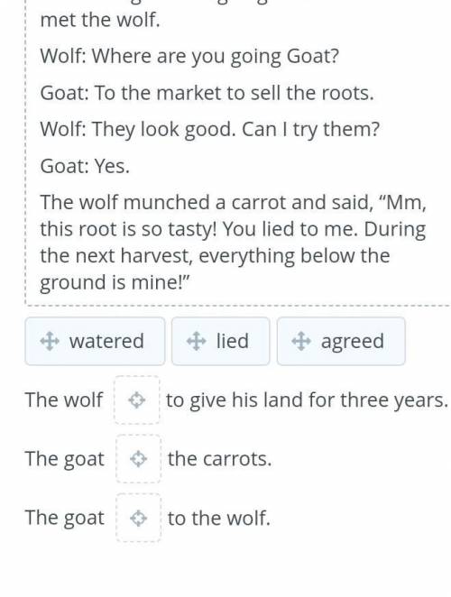 Drama and comedy task 3 choose the correct verb from the box to complete each sentence ​