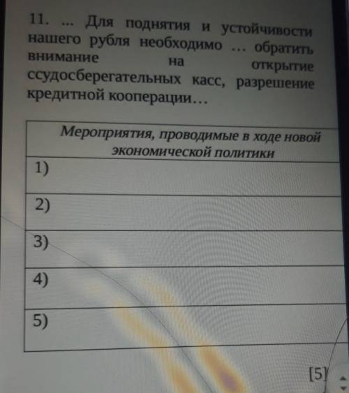 Мероприятия, проводимые в ходе новойЭкономической политики1)2)3)4)5)5)​