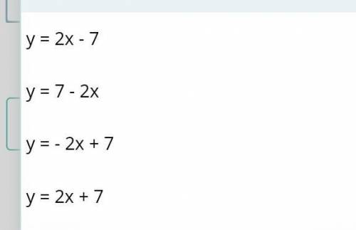 Дано равенство: 2x - y = 7 выразите y через x​