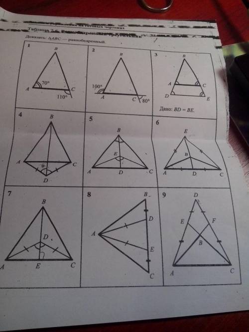 Тока 1 задание: доказать что треугольник равнобедреный.