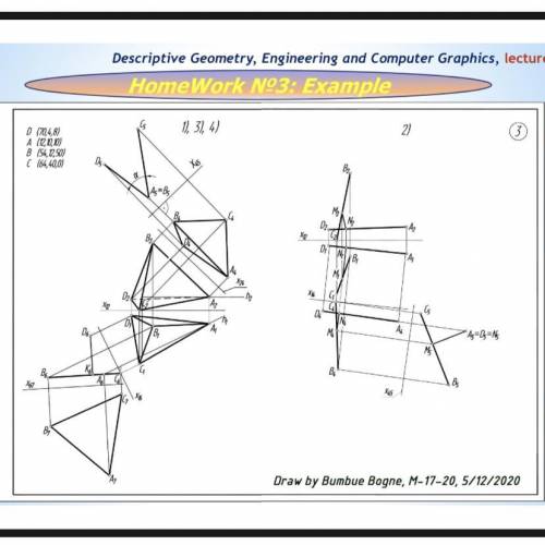 The goal of the assignment is to apply methods of transforming orthogonal projections to solving met