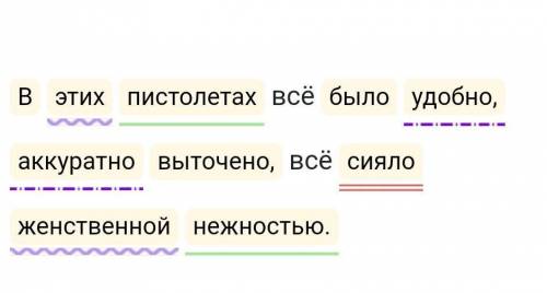 Выделите грамматическую основу предложения: В этих пистолетах всё было удобно, аккуратно выточено, в
