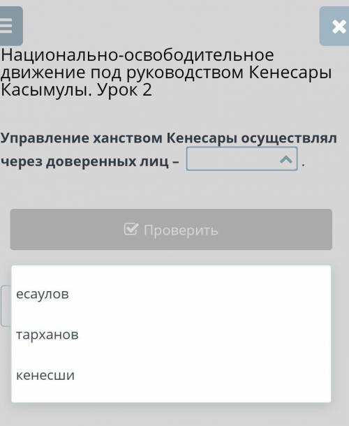 Национально-освободительное движение под руководством Кенесары Касымулы. Урок 2 Управление ханством