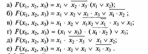 Приведите данную функцию к минимальной ДНФ: ПОД БУКВОЙ В