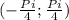 (-\frac{Pi}{4};\frac{Pi}{4})