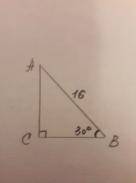 Дано: ∆АСВ - прямоугольный, ∠В = 30 ̊, АВ = 16 см Найти: АС, СВ