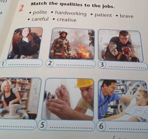 Match the qualities to the jobs​