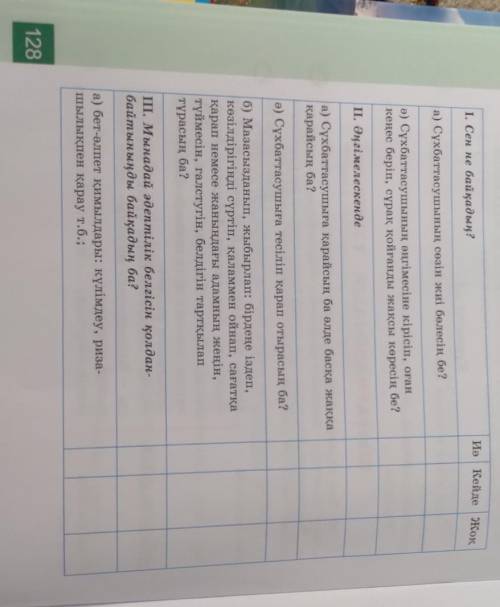 І. Сен не байқадың? Иө Кейде жоқа) Сұхбаттасушының сөзін жиі бөлесің бе?ә) Сұхбаттасушының әңгімесін