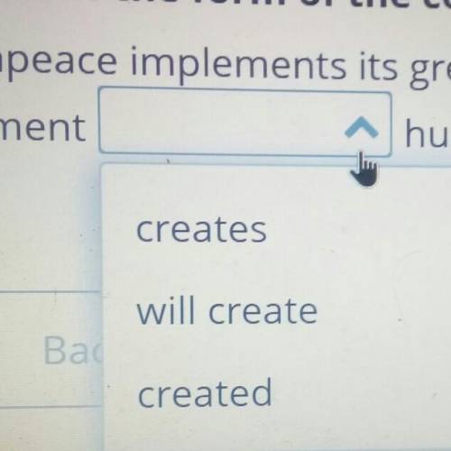 Choose the sentence with the first conditional. If Greenpeace implements its green recovery plan, th