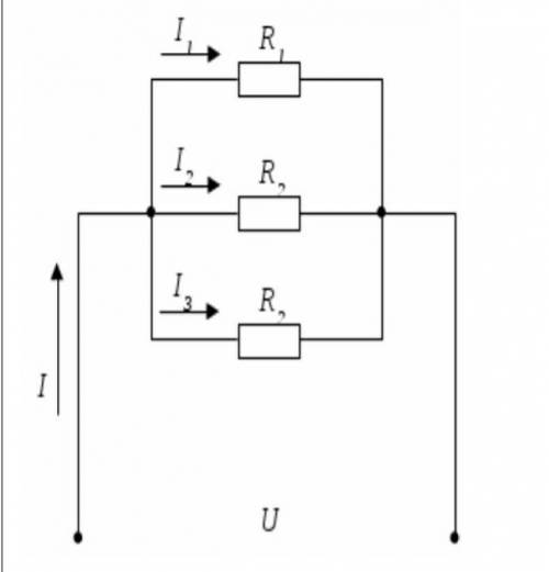 Нужна известны сопротивления R1=30 Ом,R2=60 Ом,R3=120 Ом и ток в первой ветви I1=4 А. Тогда ток I и