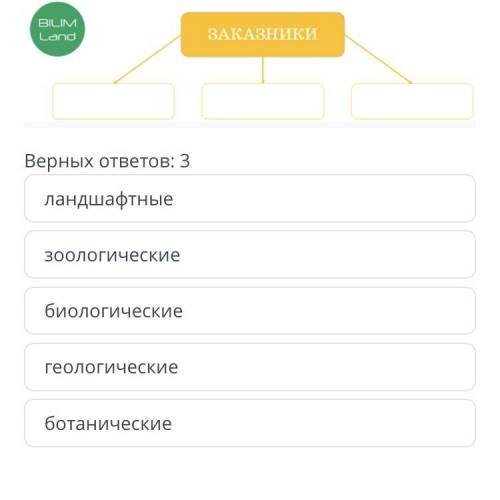 Составь классификацию заказников в зависимости от охраняемых объектов Выбери виды и заполни схему .