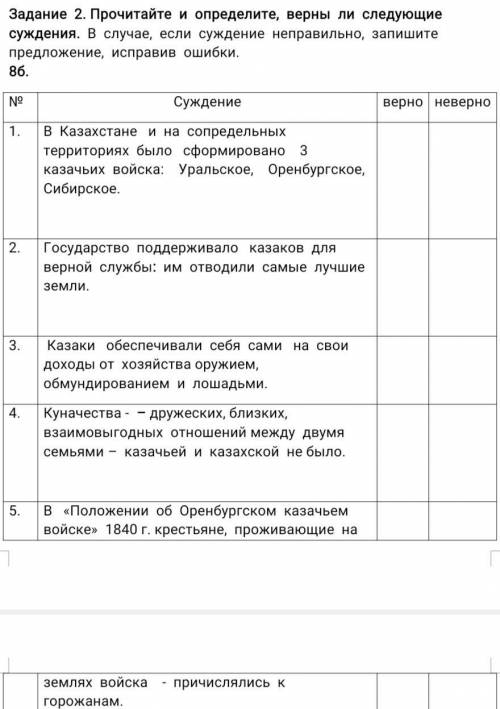 В случае, если суждение неправильно, запишите предложение, исправив ошибки!