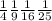 \frac{1}{4} \frac{1}{9} \frac{1}{16} \frac{1}{25}