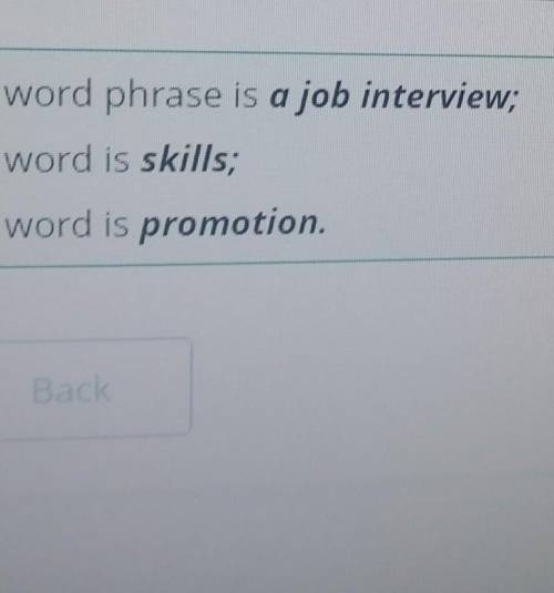 Unjumble the words. 4 Hint: a meeting where a person talks about his/her skills and answers question