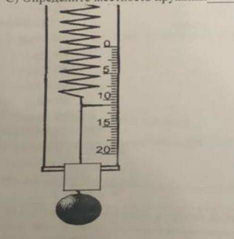 первоначальная длина пружины без грузов 12 см после того как был подвешен груз длина пружины 22 см О