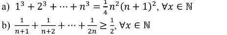 Доказать методом математической индукции.Два примера на фото, полное решение нужно
