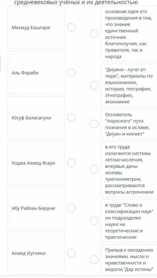 Установите соотвецтвие между именами средневековых учёных и их деятельностью ЭТО СОЧ ​