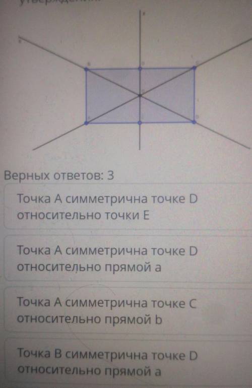 АВСD- прямоугольник ,точка е являеться серединой стороны AD. укажите верные утверждения​