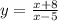 y = \frac{x + 8}{ x - 5}