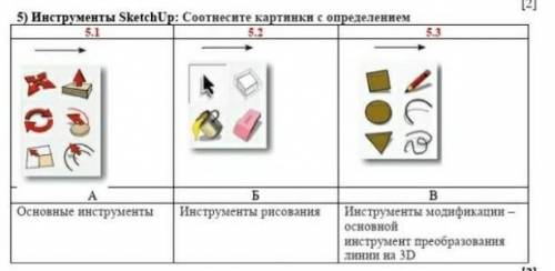 Инструменты Sketch. Соотнесите картинки к определениям​