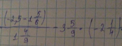 (-2,5-1 5/6)/1 4/9-3 5/9×(-2 1/4)=​