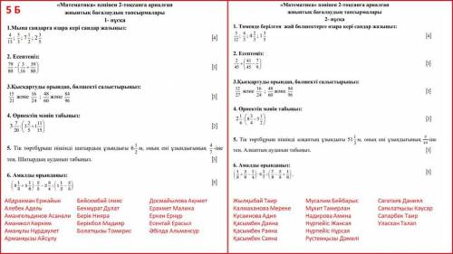 СОЧ по математике кто даст правильный ответ