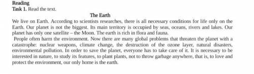 Можете ответить англ, язык - рочитать текст и выполнить задание) это соч :__)