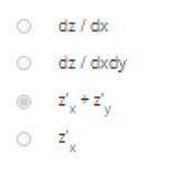 Каким символом отмечается полный дифференциал функции z=f(x,y(x))?