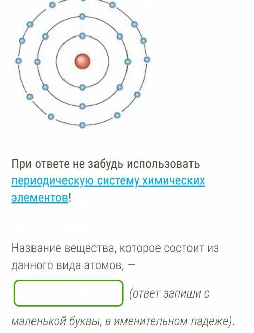 На рисунке изображён нейтральный атом некоторого вещества В центре атома находитсяв состав ядра вход