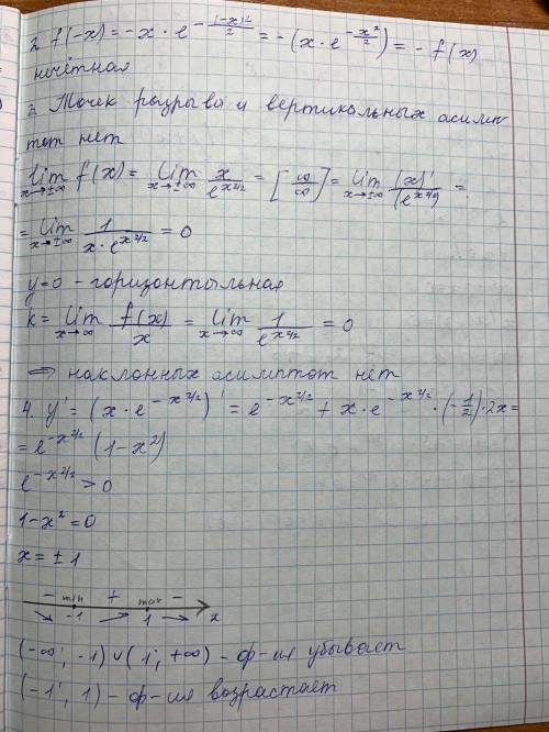 Математика.1 курс Задание на исследование функции.В шестом пункте нужно найти нули функции,у меня на