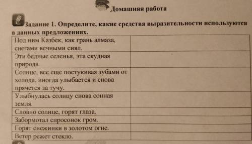 Определите какие средства выразительности используются в данных предложениях ПОМАГИТЕ ​