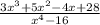 \frac{3x^3+5x^2-4x+28}{x^4-16}