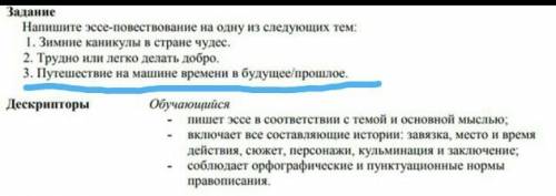 Напищите эссе-повествование на тему: путешествие на машине времени в будущее