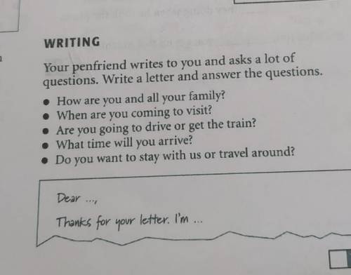 Write letter to your penfriend​