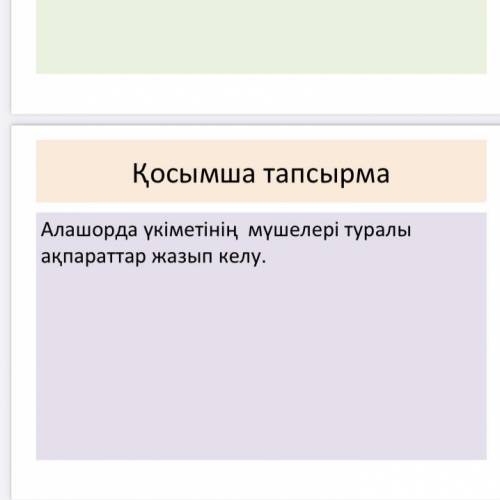 Алашорда үкіметінің мүшелері туралы ақпараттар жазып келу. быстрее