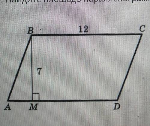 Найдите площадь параллелограмма ​